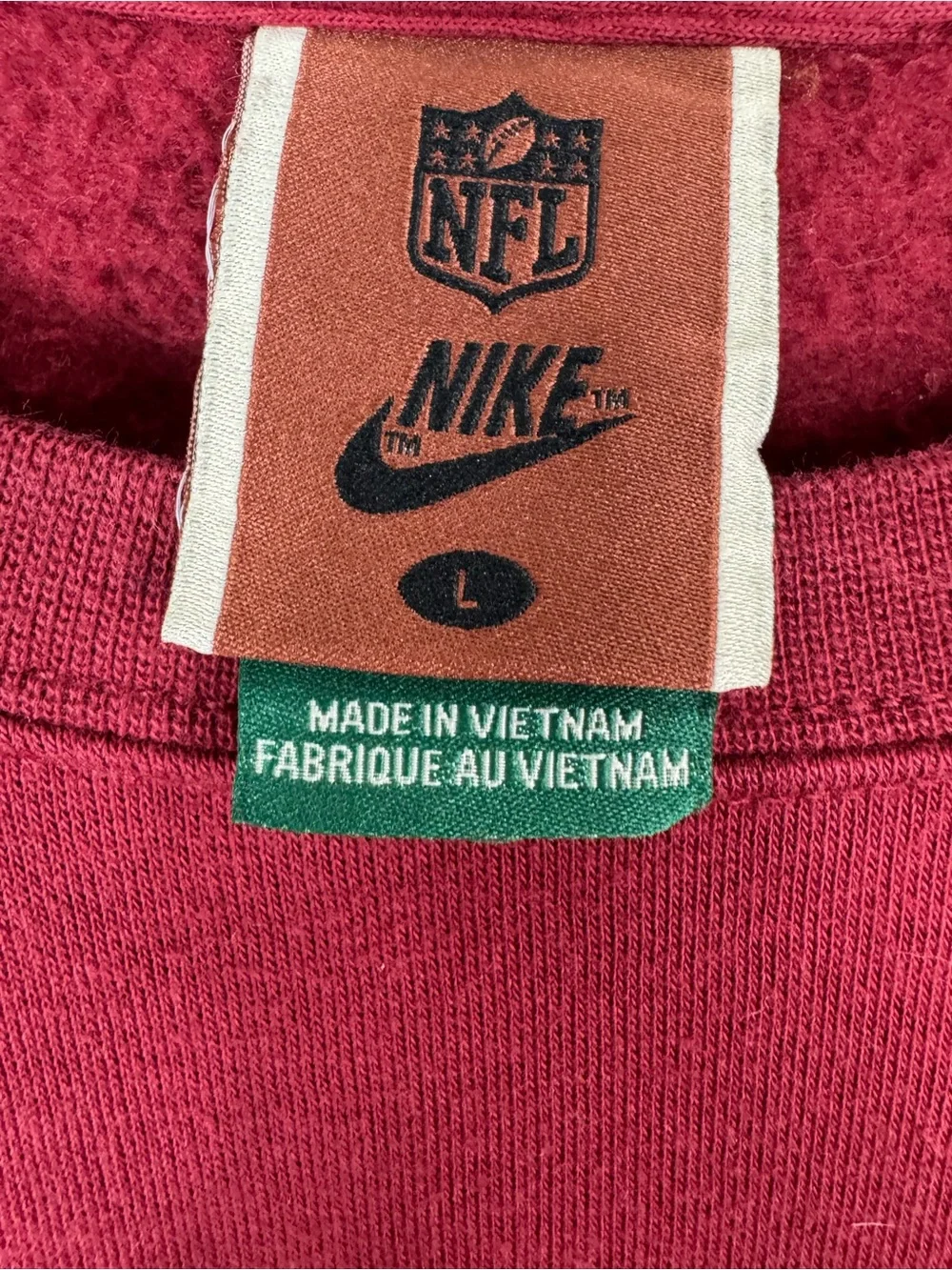 Washington Redskins NFL Nike Crewneck Sweatshirt large